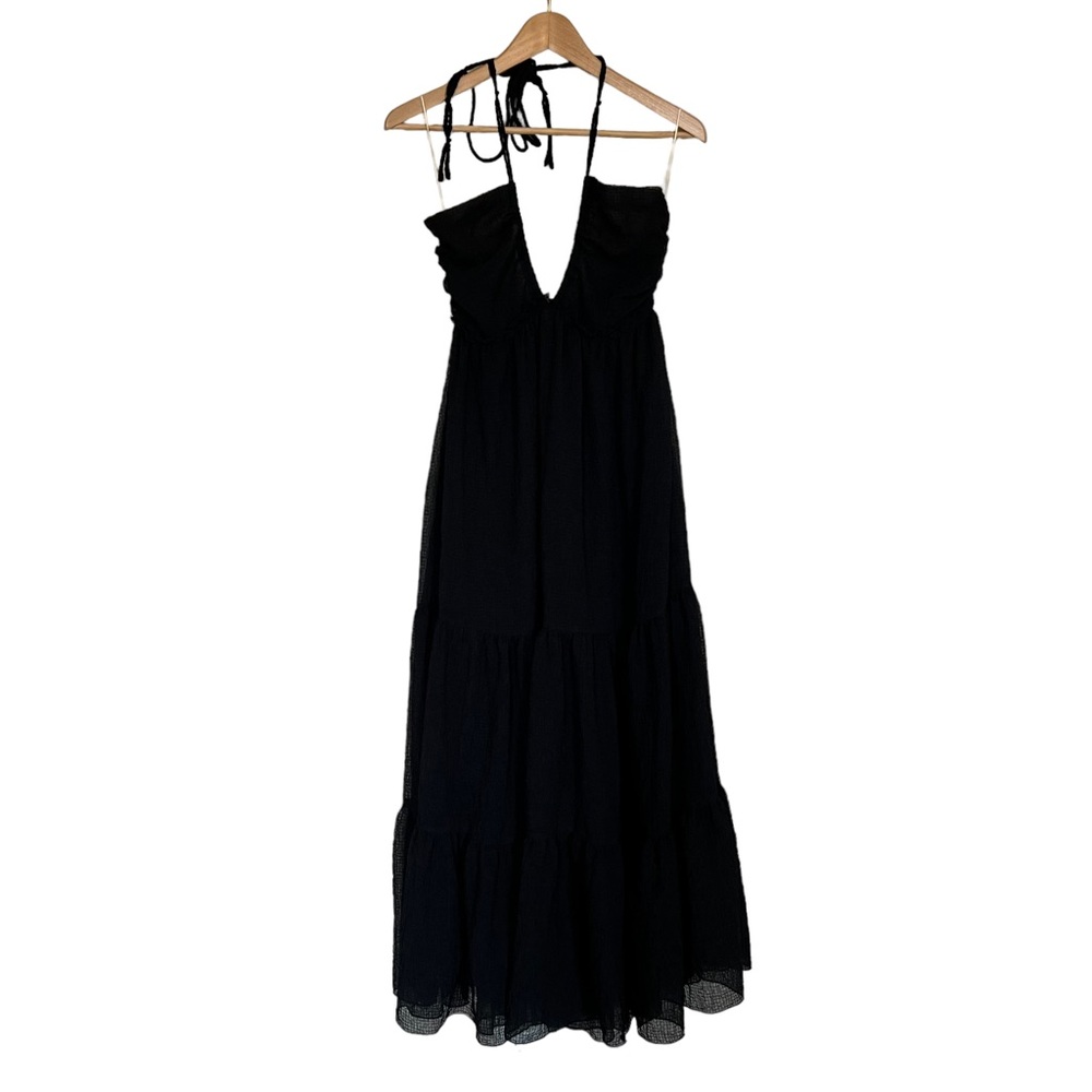 Aritzia Black Midi Dress